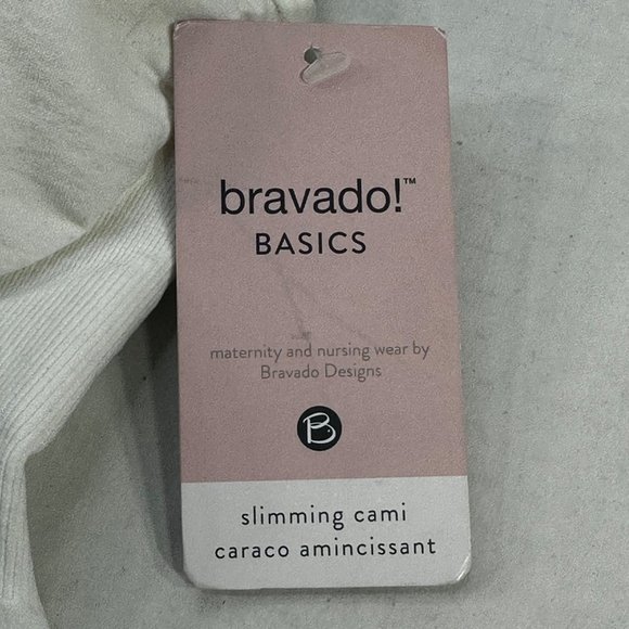 Bravado Basics Women's Size Large Slimming Maternity And Nursing Cami White New - Picture 3 of 14
